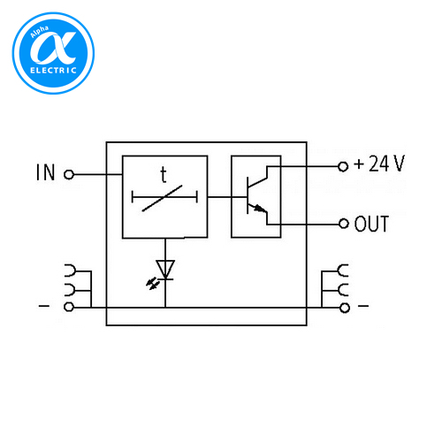 [무어] 52320 / 액티브 인터페이스 - 타이머 / MIRO 6.2 IMPULSE EXTENSION MODULES / IN: 24 VDC - OUT: 24 VDC / 0.1 A / 6,2 mm screw-type terminal / Transistor output