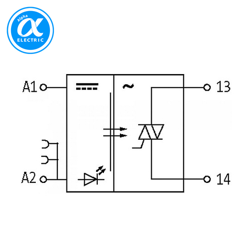 [무어] 52557 / 옵토커플러(Triac) / MIRO TH 230VAC SK OPTO-COUPLER MODULE / IN: 250 VAC - OUT: 250 VAC / 0,5A / 6,2 mm screw-type terminal