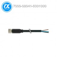 [무어] 7000-08041-6301000 / 커넥터+케이블/Signal / M8 female 0° with cable / PUR 3x0.25 bk UL/CSA+drag chain 10m