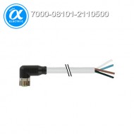 [무어] 7000-08101-2110500 / 커넥터+케이블/Signal / M8 female 90° with cable / PVC 4x0.25 gy UL/CSA 5m