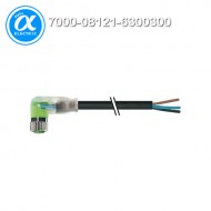 [무어] 7000-08121-6300300 / 커넥터+케이블/Signal / M8 female 90° with cable LED / PUR 3x0.25 bk UL/CSA+drag chain 3m