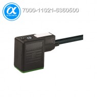 [무어] 7000-11021-6360500 / 밸브 커넥터+케이블 / MSUD VALVE PLUG FORM BI 11MM / PUR 3X0.75 black UL/CSA, drag ch 5m