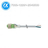 [무어] 7000-12291-2540500 / 커넥터+케이블/Signal / M12 female 0° with cable LED / PUR 4x0.34 gy UL/CSA+robot+drag chain 5m