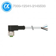 [무어] 7000-12341-2140500 / 커넥터+케이블/Signal / M12 FEMALE 90° / PVC 4X0.34 GRAY, UL/CSA 5m