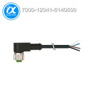 [무어] 7000-12341-6140500 / 커넥터+케이블/Signal / M12 FEMALE 90° / PVC 4X0.34 black UL/CSA 5m