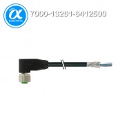 [무어] 7000-13261-6412500 / 커넥터+케이블/Signal / M12 female 90° shielded with cable / PUR 4x0.34 shielded bk UL/CSA+drag chain 25m